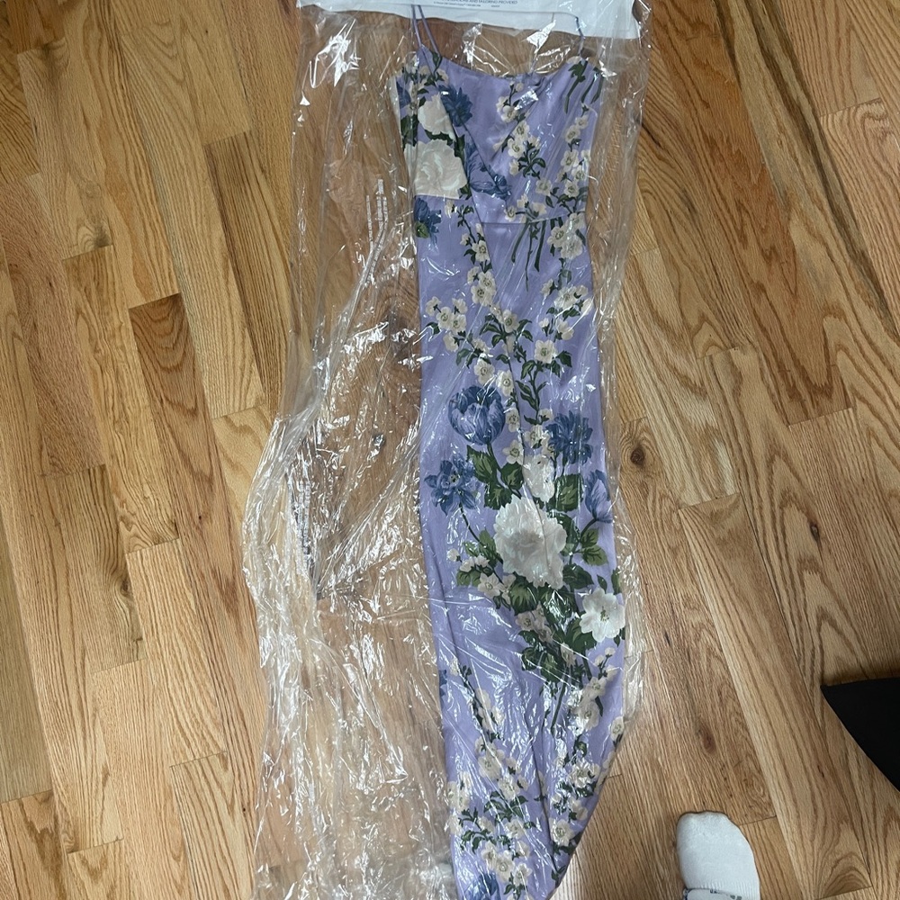 Anthropologie reformation Frankie slip dress garden soirée bridesmaid dress